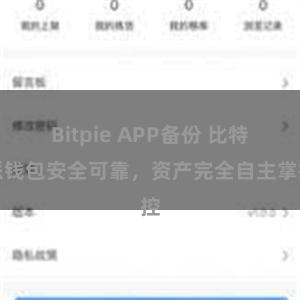 Bitpie APP备份 比特派钱包安全可靠，资产完全自主掌控