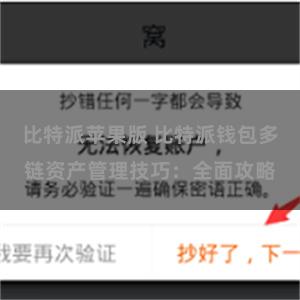 比特派苹果版 比特派钱包多链资产管理技巧：全面攻略