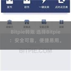 Bitpie转账 选择Bitpie：安全可靠，便捷易用。