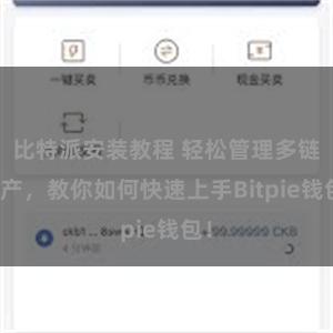 比特派安装教程 轻松管理多链资产，教你如何快速上手Bitpie钱包！