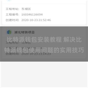 比特派钱包安装教程 解决比特派钱包使用问题的实用技巧