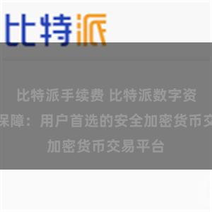 比特派手续费 比特派数字资产安全保障：用户首选的安全加密货币交易平台