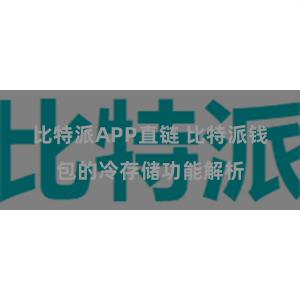 比特派APP直链 比特派钱包的冷存储功能解析