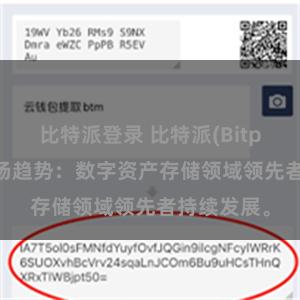 比特派登录 比特派(Bitpie)钱包市场趋势：数字资产存储领域领先者持续发展。