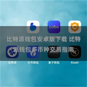比特派钱包安卓版下载 比特派钱包多币种交易指南