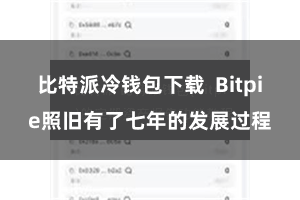 比特派冷钱包下载 Bitpie照旧有了七年的发展过程