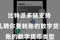 比特派多链支持  领先礼聘你要转账的数字货币类型