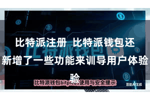 比特派注册  比特派钱包还新增了一些功能来训导用户体验